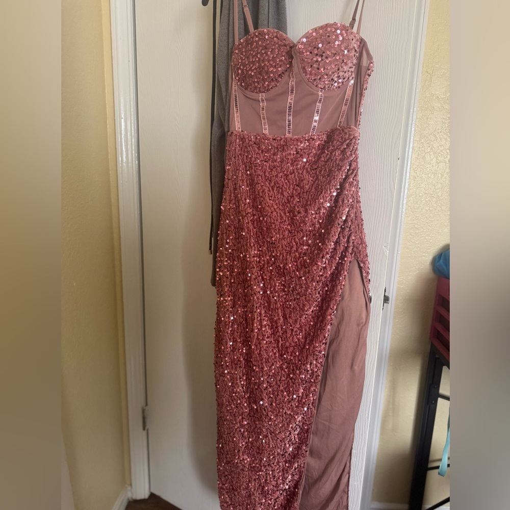 Pink prom dress